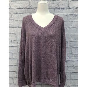 Cozy purple flowy sweater
